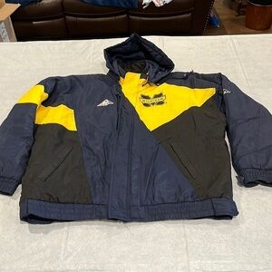 Men’s Apex, Michigan puffer jacket XL with removable hood